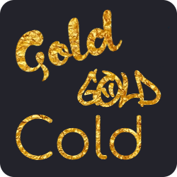Goldene Überschrift mit goldenen Schrift