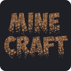 Minecraft-Überschrift mit verschiedenen Schriften