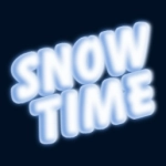 Schneefall-Effekt mit schöner Schrift