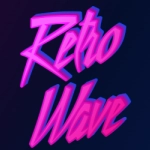 Schöne Schriftart und Effekt im Retrowave 3D-Text-Generator