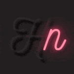 Kreative neonige CSS-Schriften