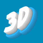 GIF-Animation 3D-Schriftart