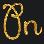 Goldene Überschrift mit Schrift xiogfto