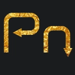 Goldene Überschrift mit Schrift arroterminal