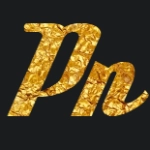 Goldene Texte auf Schrift Deftone