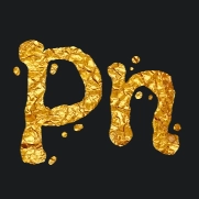Goldene Überschrift mit Schrift Flavors
