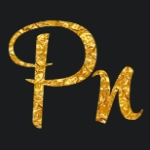 Goldene Texte auf Schrift rupsterscriptfree
