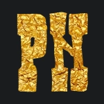 Goldene Überschrift mit Schrift heffer