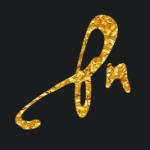 Goldene Nachricht mit Schrift pfdavinciscript