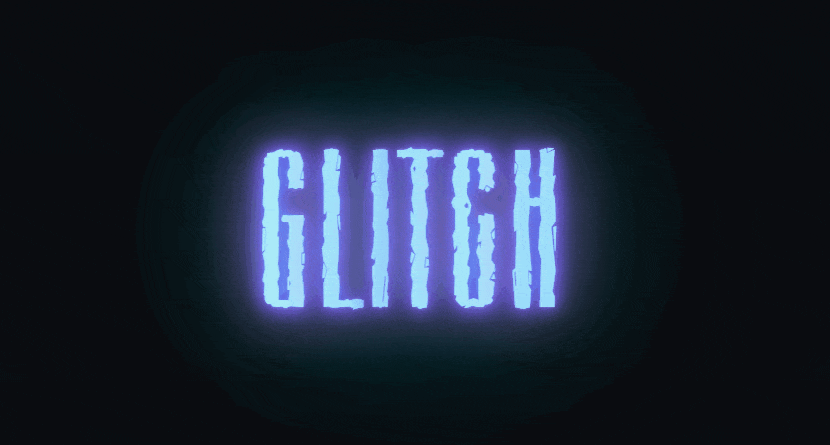 Glitch-Neon-Effekt
