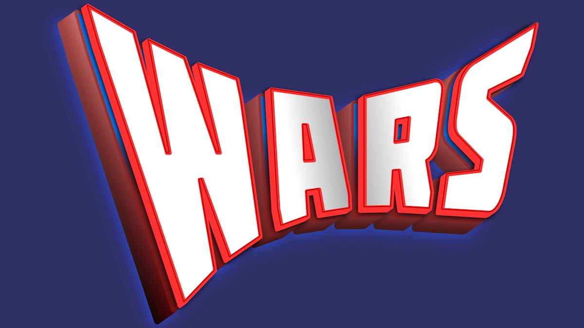 Epischer Superhelden-3D-Text für Spiele und Comics