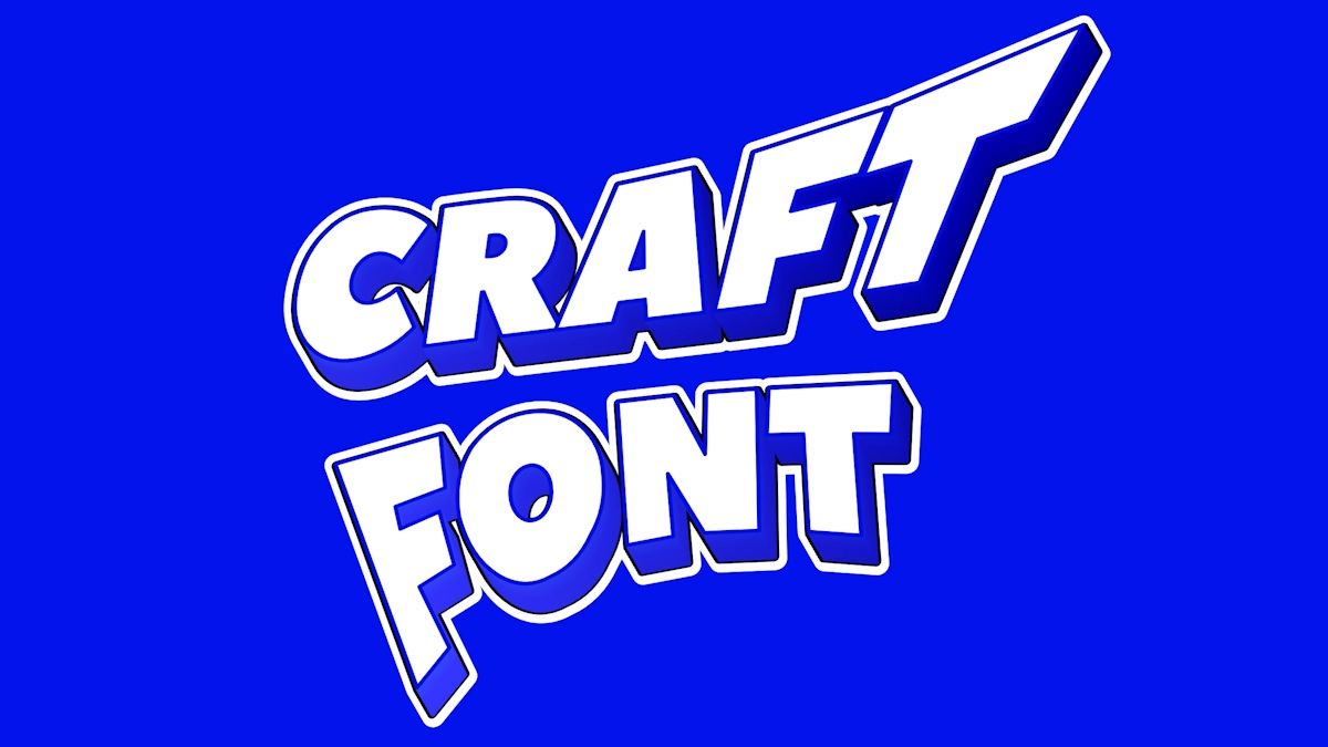 Dynamischer weiß-blauer 3D-Text mit Kontur für Vorschauen