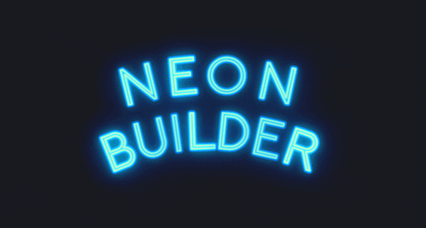 Neon-Schild für Video