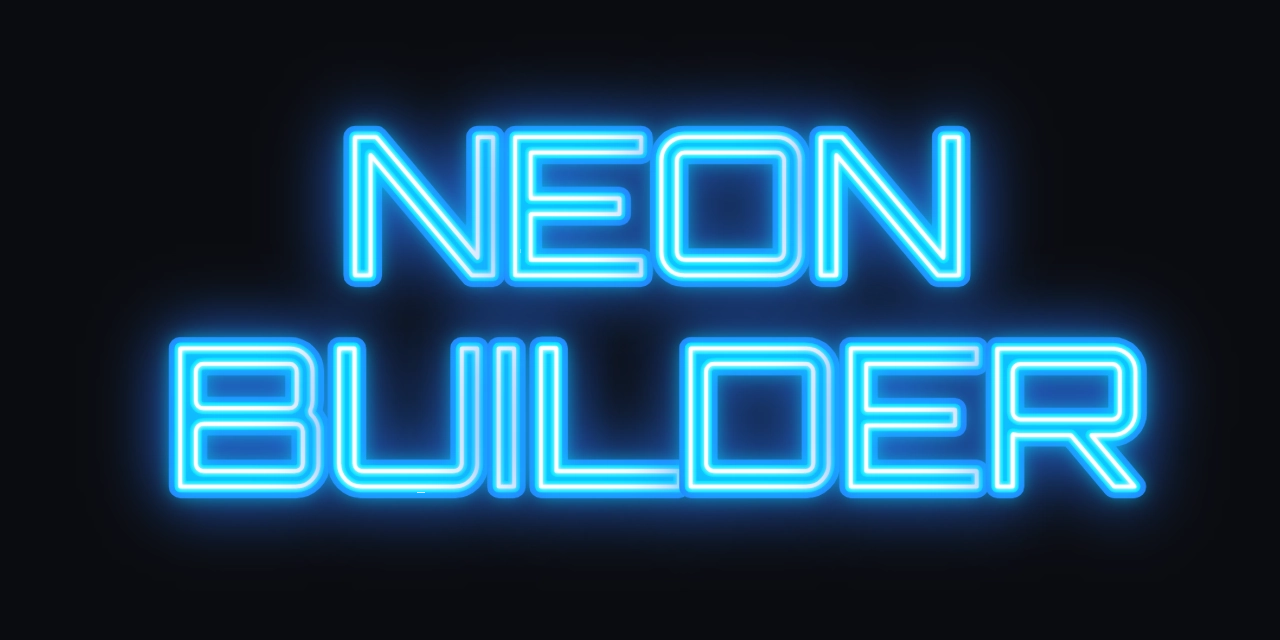 Klassische Neon-Schriftart