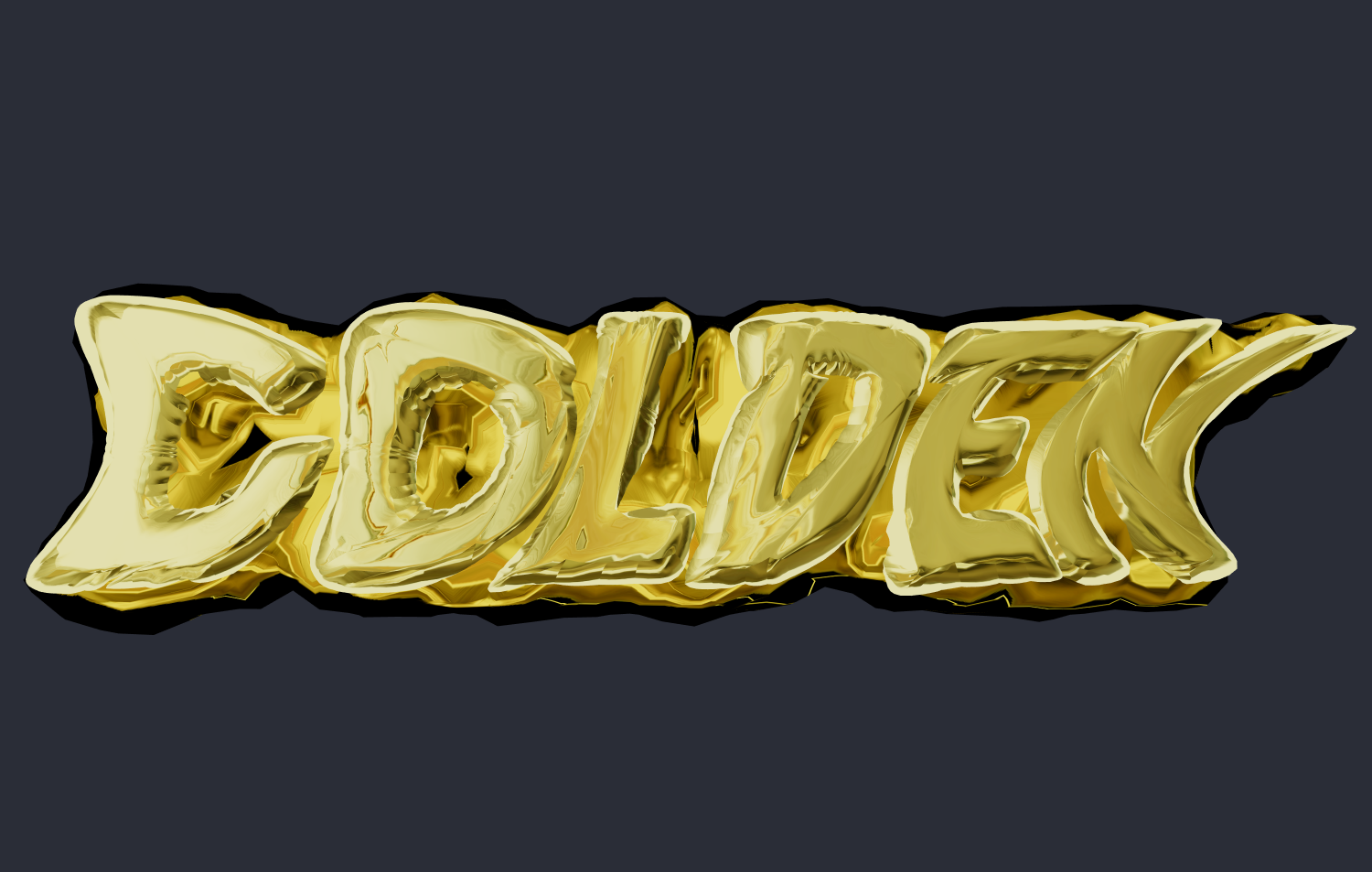 Erstellen Sie einen Text mit schöner goldener Pfützen-Schriftart