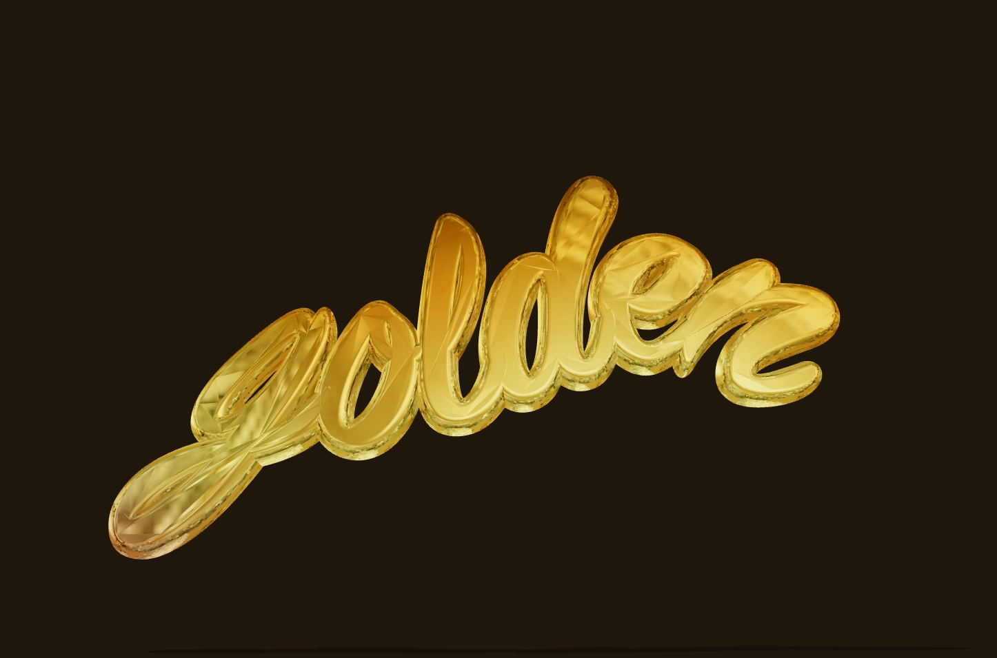Erstellen Sie eine schöne Beschriftung mit gefasstem Gold