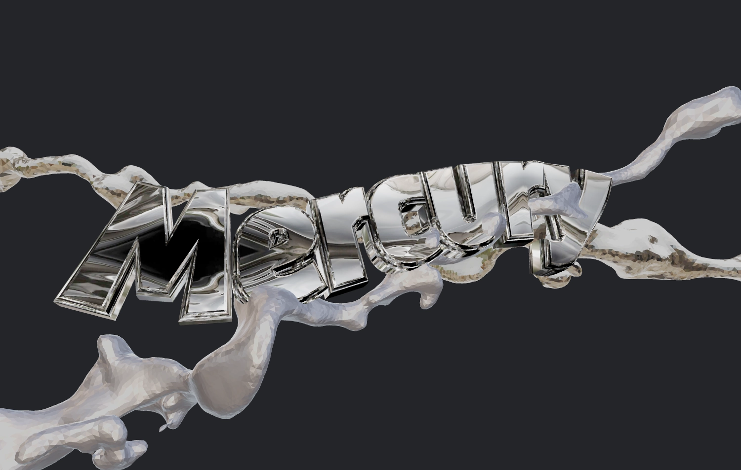 Erstellen Sie einen Text mit schöner flüssigem Metall-Schriftart