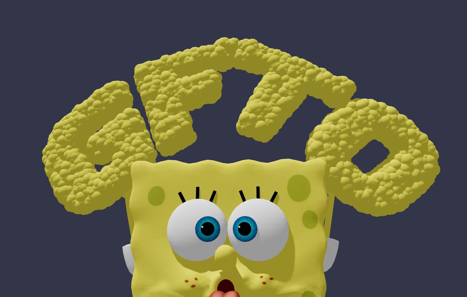 Schöner Schrifttyp im Stil SpongeBob
