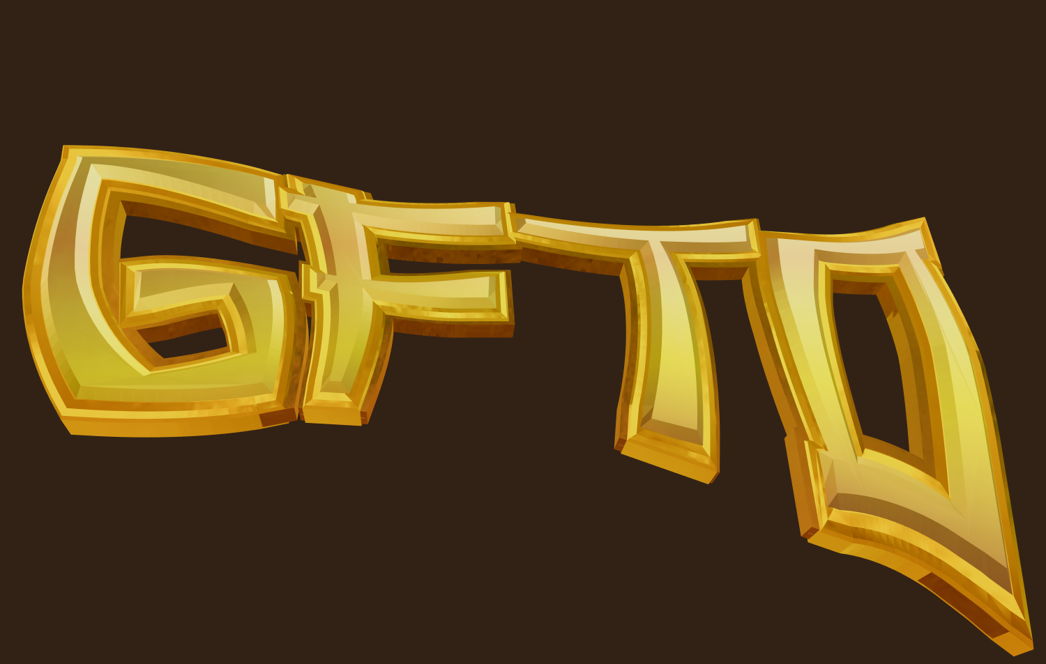 Erstellen Sie einen Text mit schöner Schriftart als Goldbarren