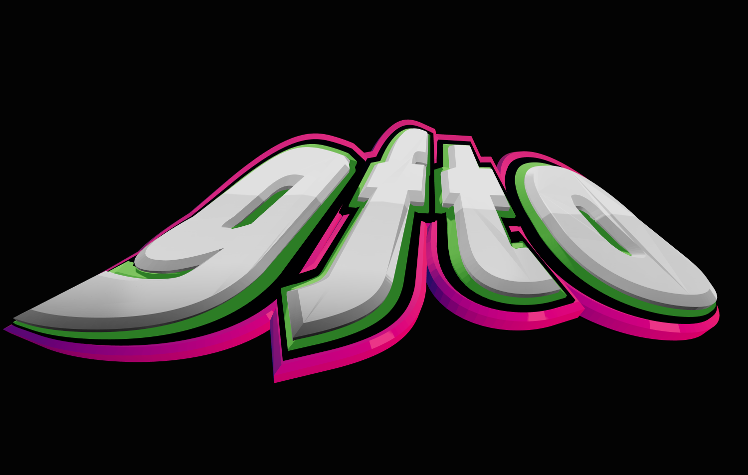 Text in schöner Cyber-Sport-Schriftart erstellen