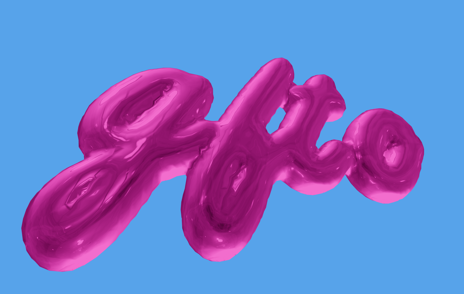 Schöner Schrifttyp im Stil eines Luftballons