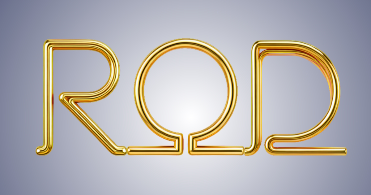 Goldener Neon: Beispiel für die Generierung eines konturierten 3D-Schrifttypen aus Rohren