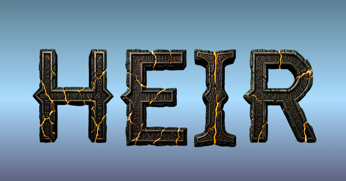 Runen-Text: Beispiel für die Erstellung eines Stein-3D-Fonts mit Lava