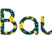 Erstellen Sie einzigartigen Logotext mit Sterne-Hintergrund