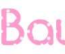 Erstellen Sie eine elegante PNG-Überschrift auf rosa Grund mit dem Schriftart Comfortaa