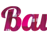 Online generator of text overlays and headers with rose-colored cubes - Lobster font