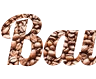 Erstellen Sie ein PNG-Schriftbild online in Form von Kaffee-Körnern - schöne Schrift-Lobster