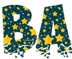 Font with beautiful PNG background