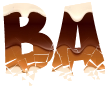 Font with beautiful PNG background
