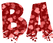 Font with beautiful PNG background