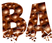 Font with beautiful PNG background